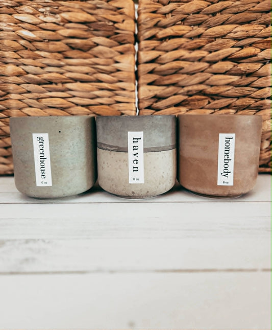 6oz Concrete Candle