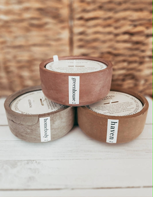 8oz Concrete Candle