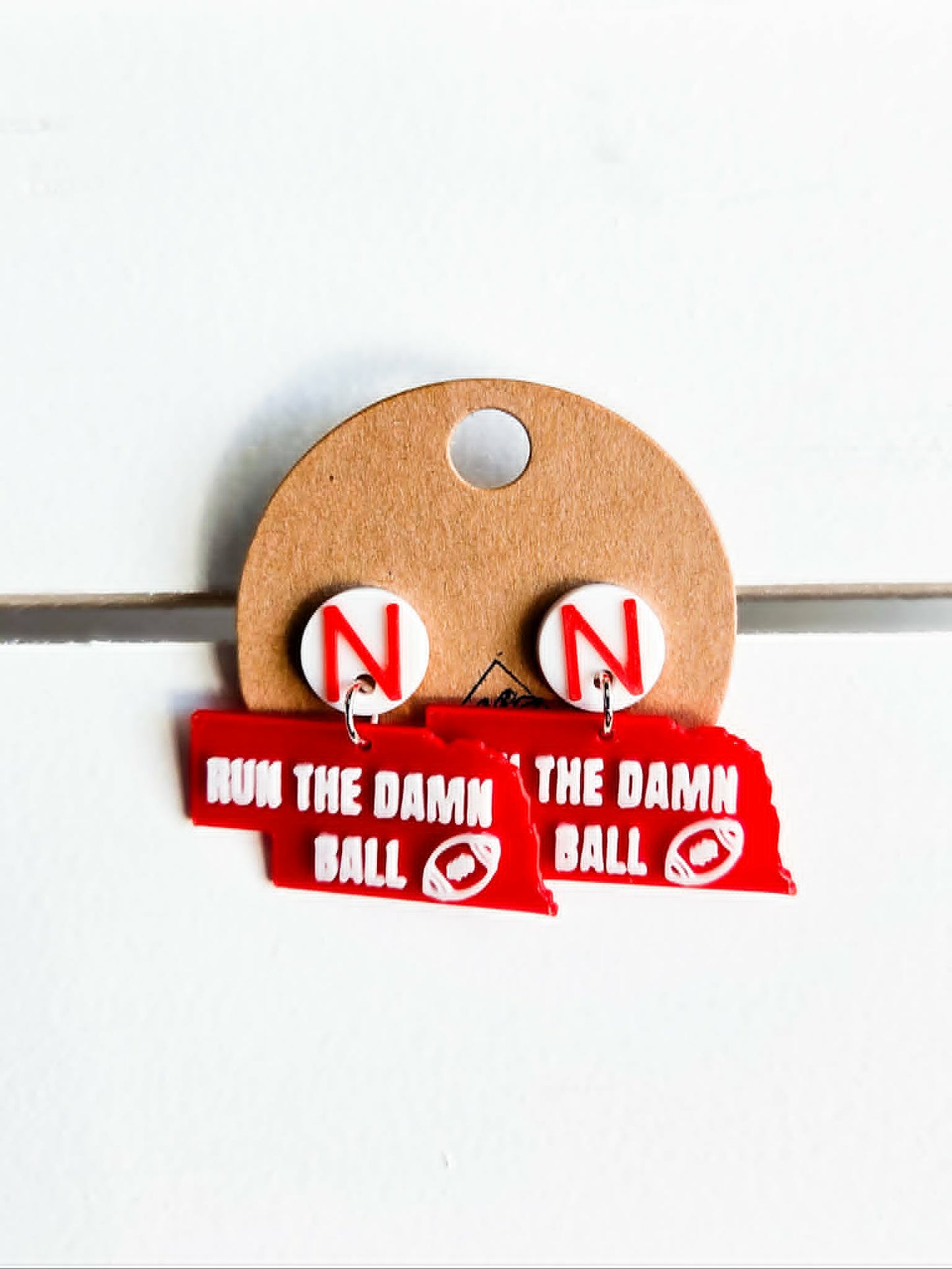 Run Damn Ball Drop Earrings
