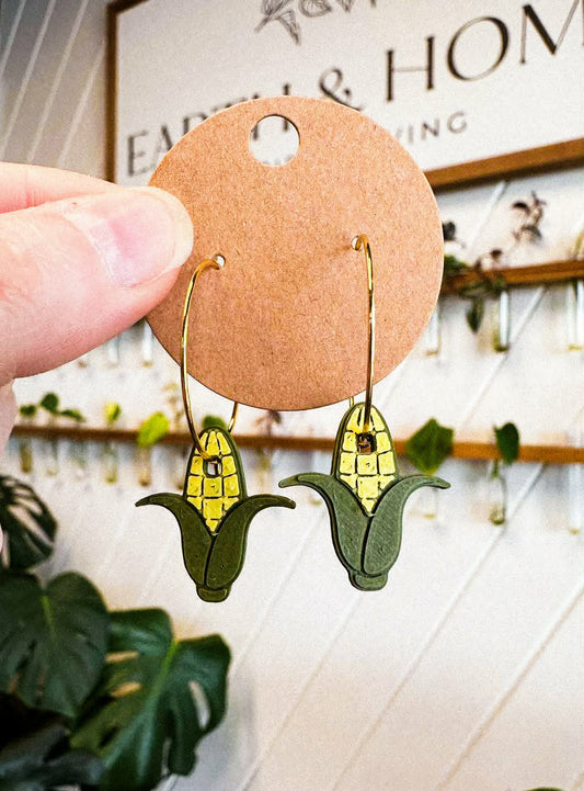 Corn Hoop Earrings