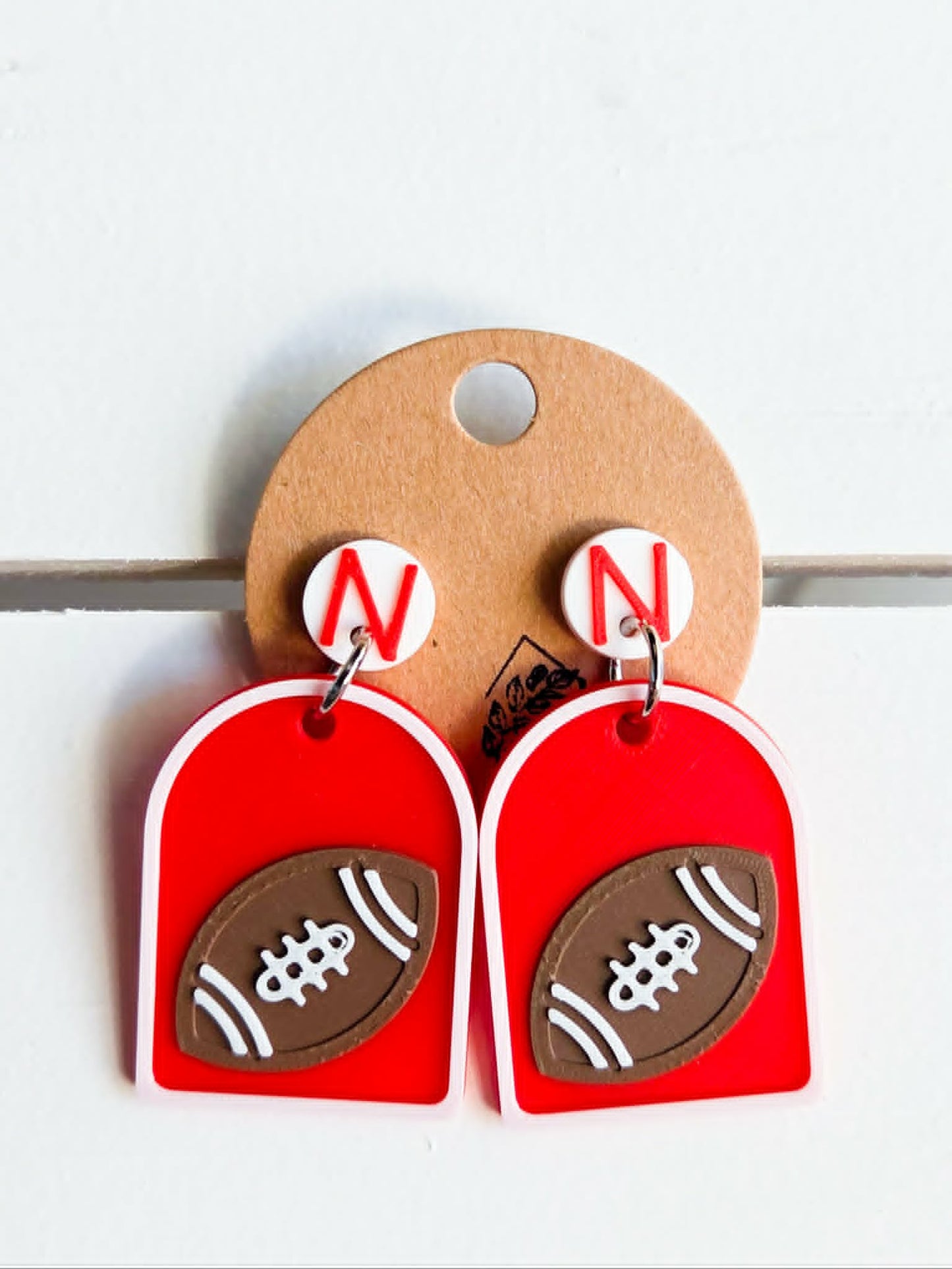 Football Arch Drop Earrings