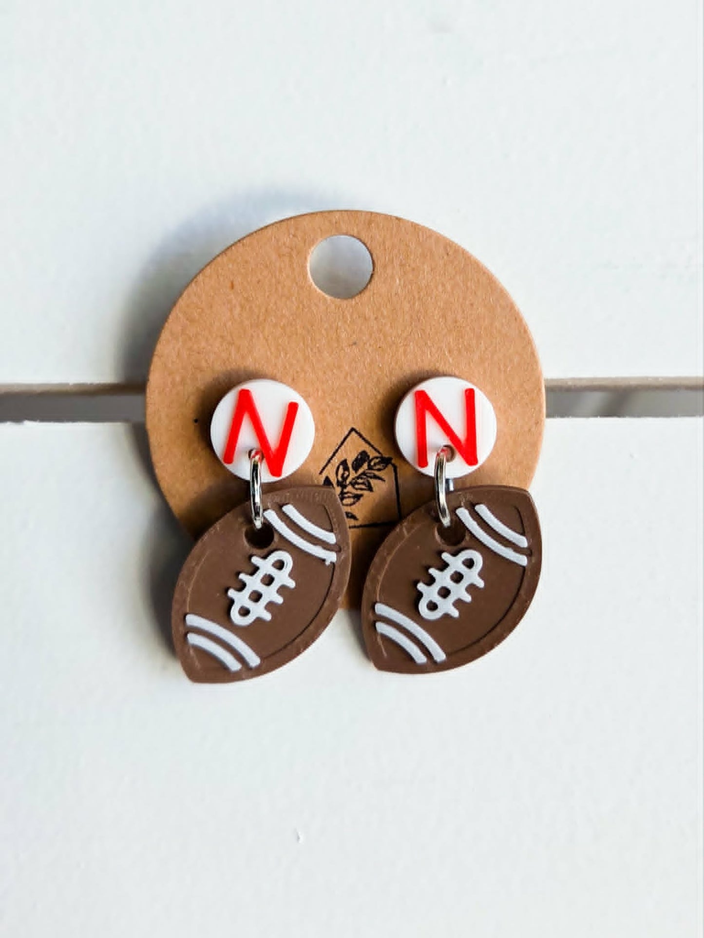 Football Drop Earrings