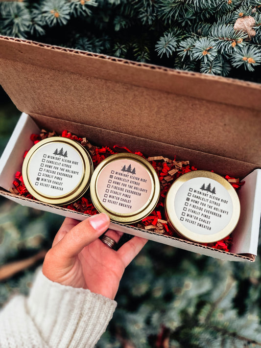 Holiday Mystery Candle Trio