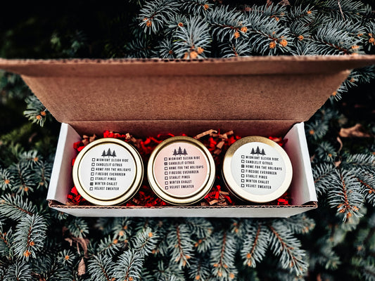 Holiday Mystery Candle Trio