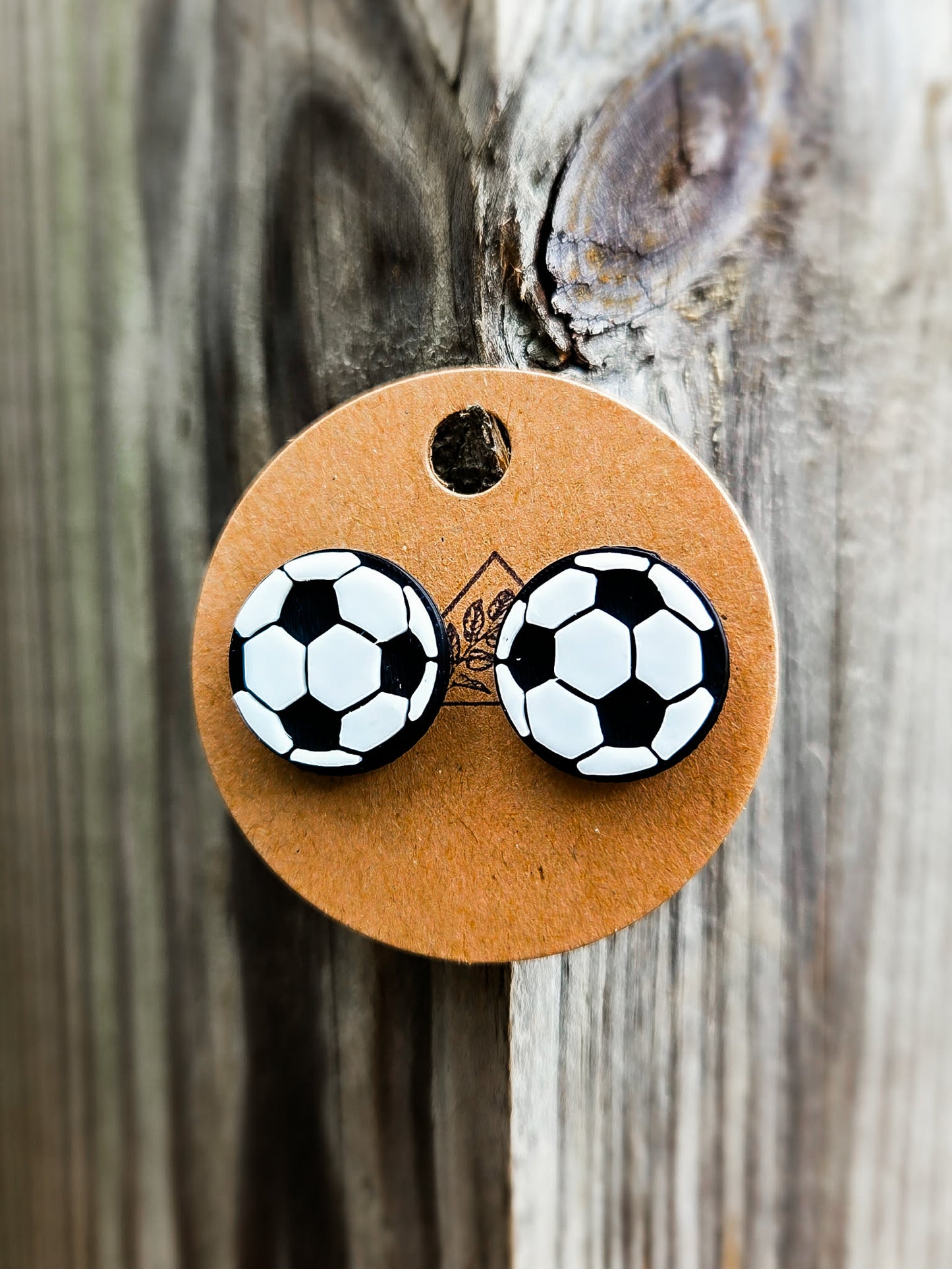 Soccer Stud Earrings
